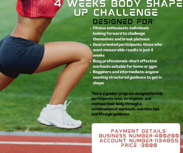 4 Weeks body shape up challenge